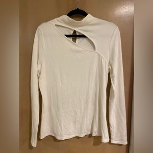 White long sleeve blouse size large